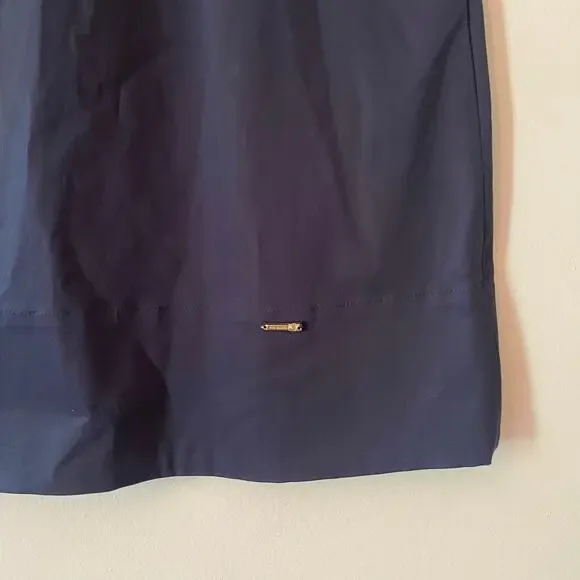 NWT Ted Baker London Navy Blue A-line Shift Dress Preppy Cotton Women's size 2 - Picture 5 of 11